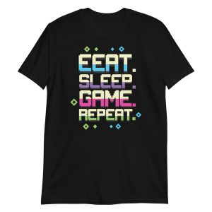Eat Sleep Game Repeat Short-Sleeve Unisex T-Shirt