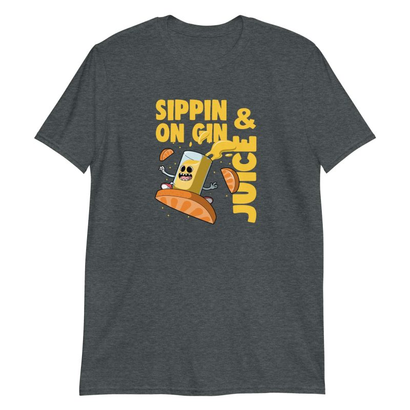 unisex-basic-softstyle-t-shirt-dark-heather-front-653b83bf078a5.jpg Sippin On Gin And Juice