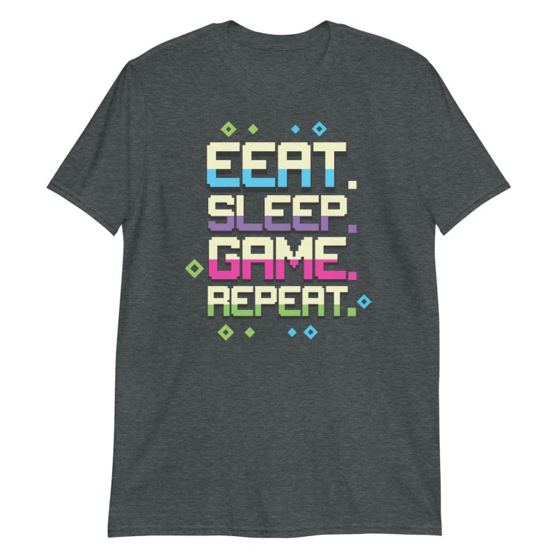 Eat Sleep Game Repeat Short-Sleeve Unisex T-Shirt