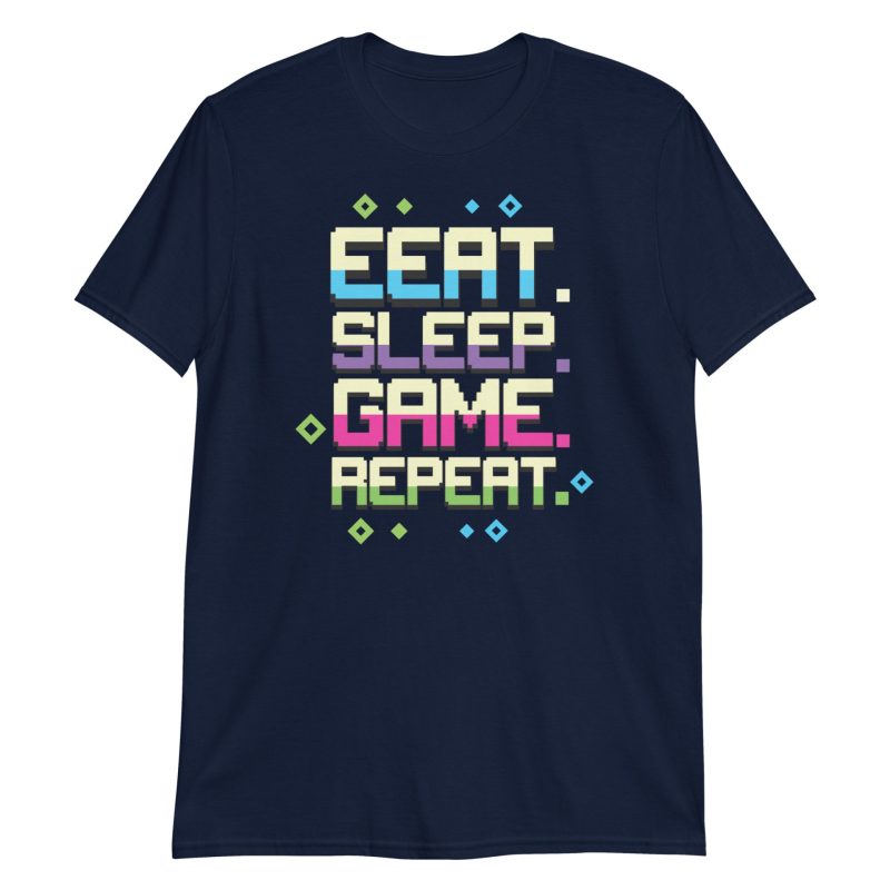 Eat Sleep Game Repeat Short-Sleeve Unisex T-Shirt