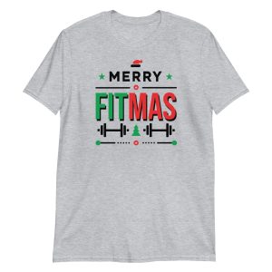 Merry Fitmas Short-Sleeve Unisex T-Shirt