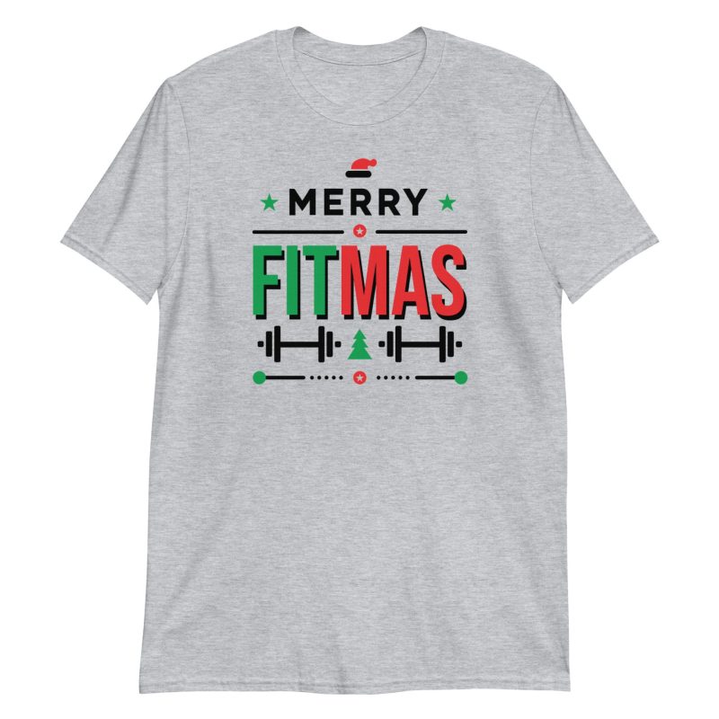 Merry Fitmas Short-Sleeve Unisex T-Shirt
