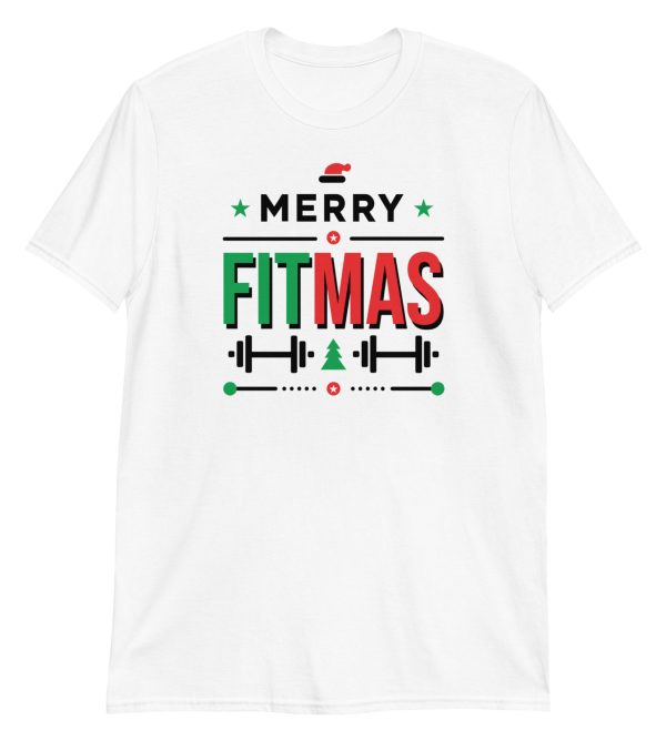 Merry Fitmas Short-Sleeve Unisex T-Shirt