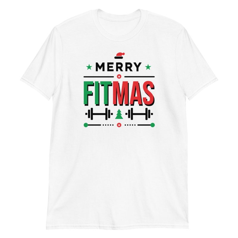 Merry Fitmas Short-Sleeve Unisex T-Shirt