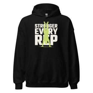 Stronger Every Rep Unisex Hoodie