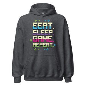 Eat Sleep Game Repeat Unisex Hoodie