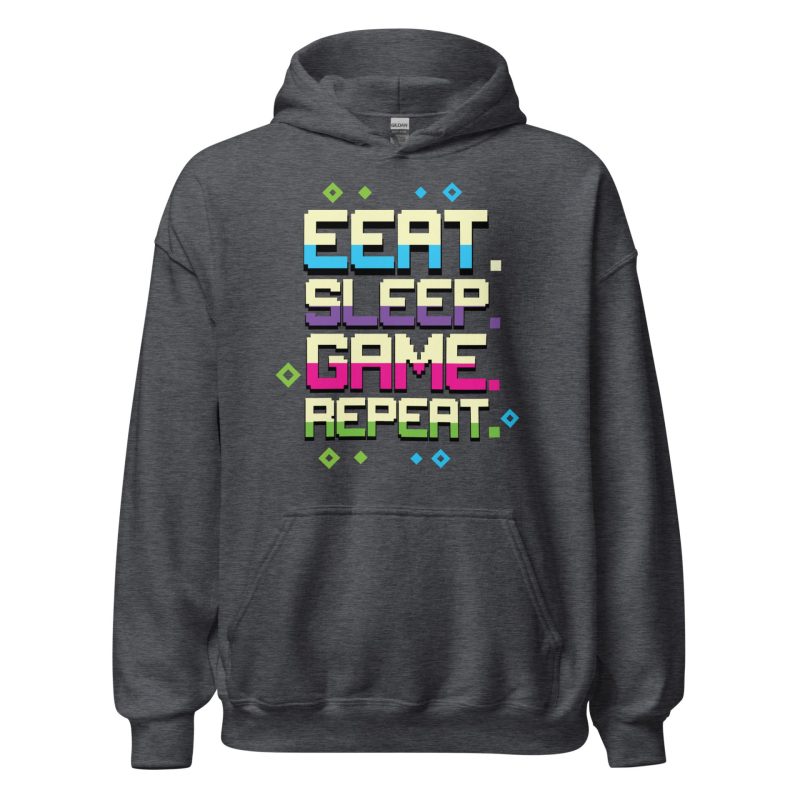 Eat Sleep Game Repeat Unisex Hoodie