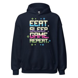 Eat Sleep Game Repeat Unisex Hoodie