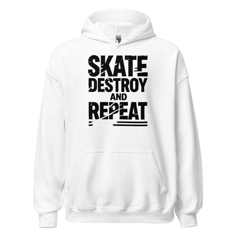 Skate Destroy and Repeat Unisex Hoodie
